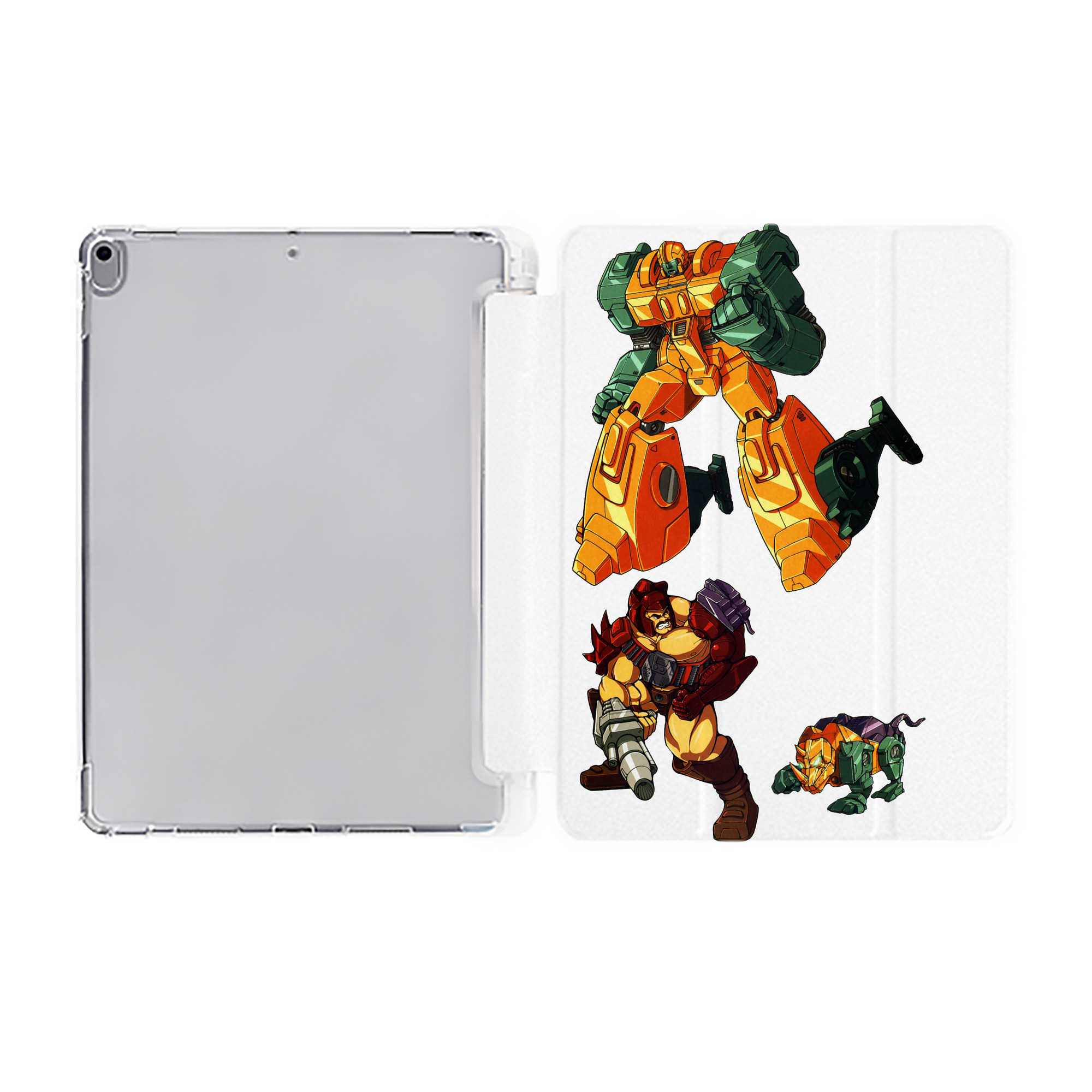 （画像用）  IPad ケース ペン収納付き 三つ折りスタンド PUレザー×シリコン 対応機種9.5/10.5/10.9インチ
